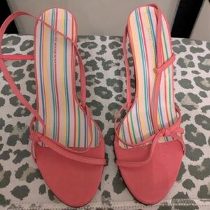 River Island Pink Strappy Heels